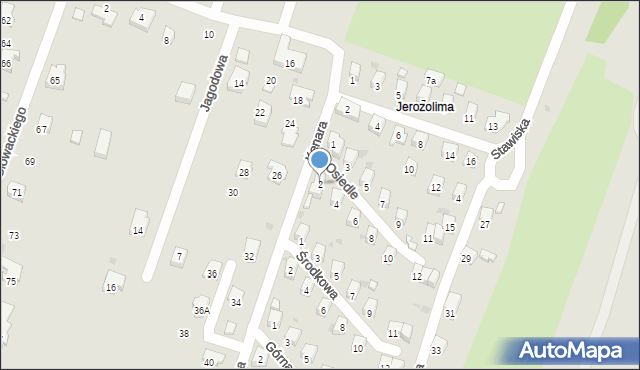 Sanok, Osiedle, 2, mapa Sanok