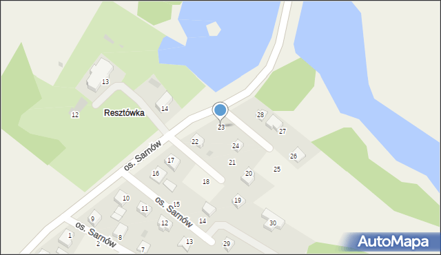 Sarnów, Osiedle Sarnów, 23, mapa Sarnów