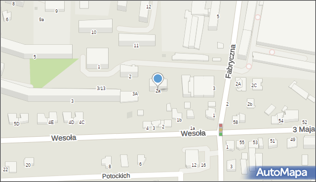 Sędziszów Małopolski, Osiedle Młodych, 2a, mapa Sędziszów Małopolski