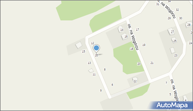 Semlin, Osiedle na Wzgórzu, 10, mapa Semlin