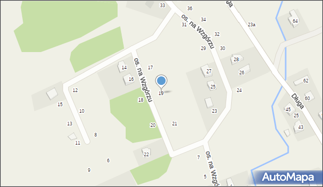 Semlin, Osiedle na Wzgórzu, 19, mapa Semlin