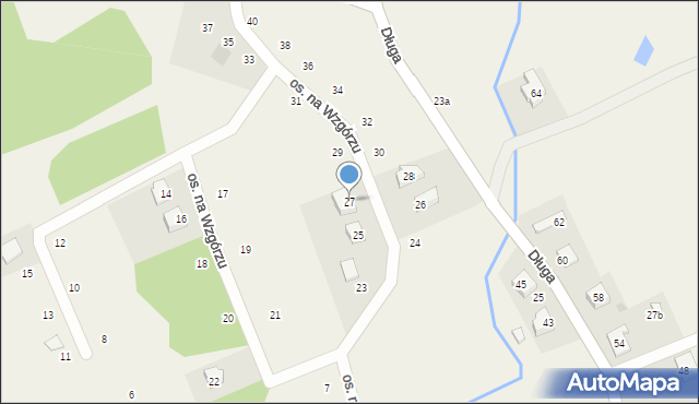 Semlin, Osiedle na Wzgórzu, 27, mapa Semlin