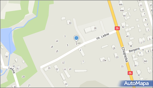 Sępólno Krajeńskie, Osiedle Leśne, 1, mapa Sępólno Krajeńskie
