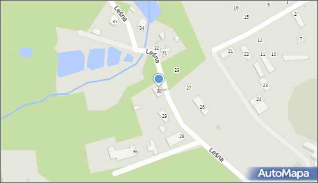 Sępólno Krajeńskie, Osiedle Leśne, 30, mapa Sępólno Krajeńskie