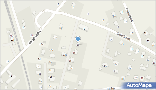 Siedlec, Osiedlowa, 1b, mapa Siedlec