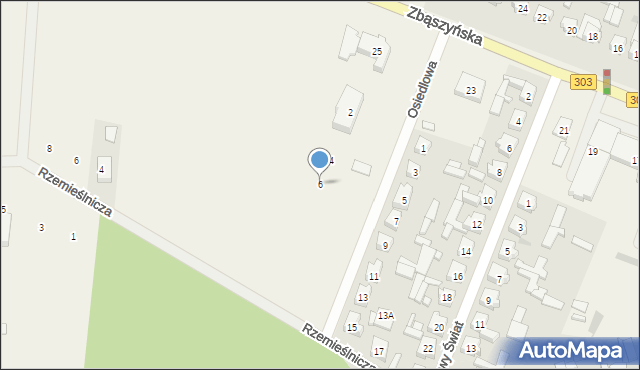 Siedlec, Osiedlowa, 6, mapa Siedlec