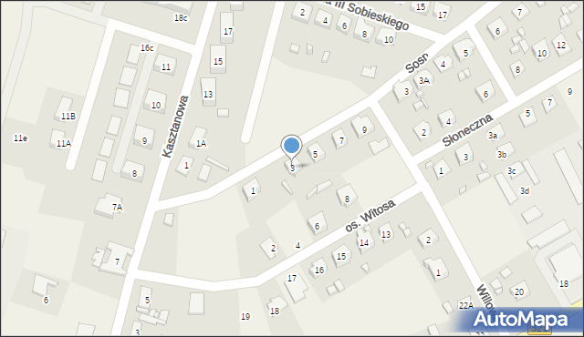 Siedlisko, Osiedle Witosa Wincentego, 3, mapa Siedlisko