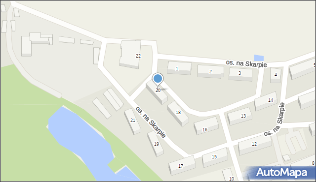 Siemirowice, Osiedle na Skarpie, 20, mapa Siemirowice