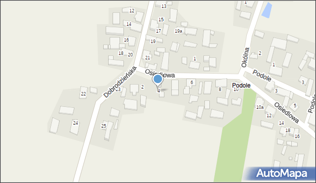 Sieraków Śląski, Osiedlowa, 4, mapa Sieraków Śląski