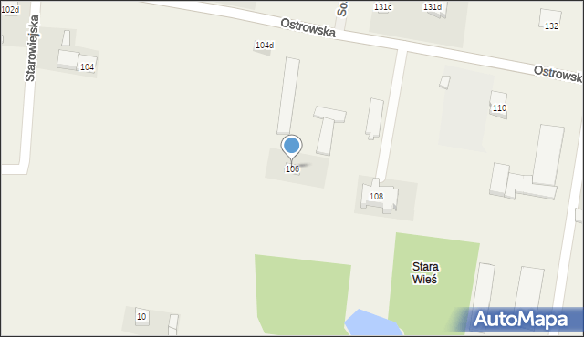 Sieroszewice, Ostrowska, 106, mapa Sieroszewice