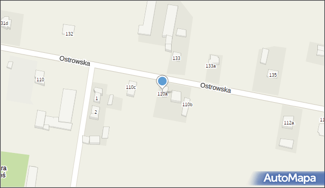 Sieroszewice, Ostrowska, 110a, mapa Sieroszewice