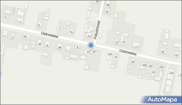 Sieroszewice, Ostrowska, 12, mapa Sieroszewice
