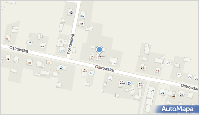 Sieroszewice, Ostrowska, 15, mapa Sieroszewice