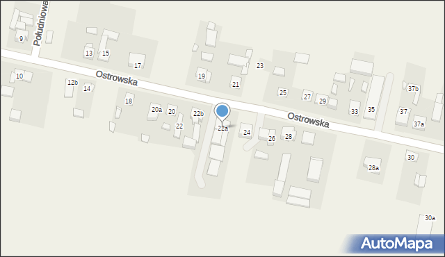Sieroszewice, Ostrowska, 22a, mapa Sieroszewice