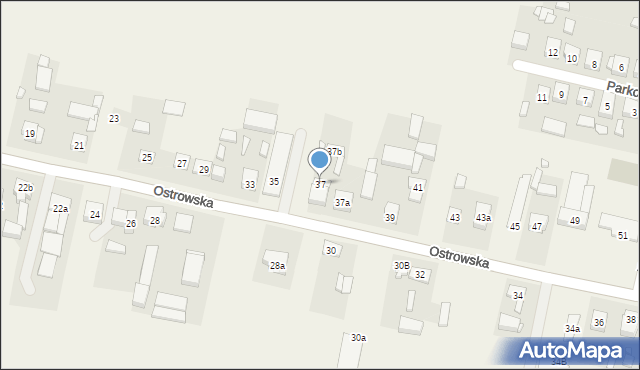 Sieroszewice, Ostrowska, 37, mapa Sieroszewice
