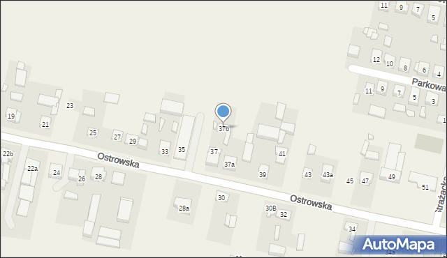 Sieroszewice, Ostrowska, 37b, mapa Sieroszewice
