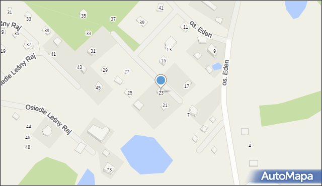 Sikorzyno, Osiedle Eden, 23, mapa Sikorzyno