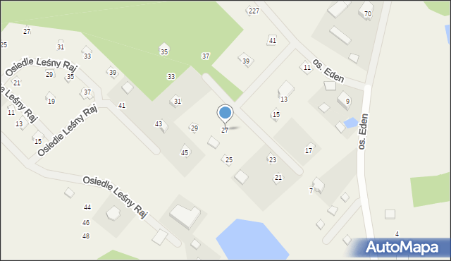 Sikorzyno, Osiedle Eden, 27, mapa Sikorzyno
