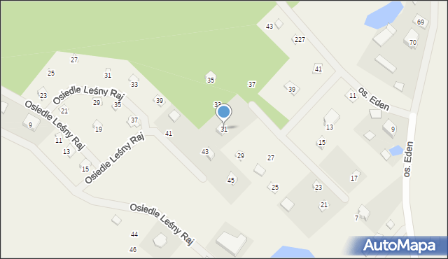 Sikorzyno, Osiedle Eden, 31, mapa Sikorzyno