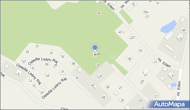 Sikorzyno, Osiedle Eden, 35, mapa Sikorzyno