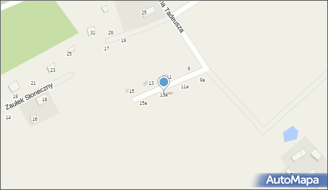 Sikorzyno, Osiedle Pana Tadeusza, 13a, mapa Sikorzyno