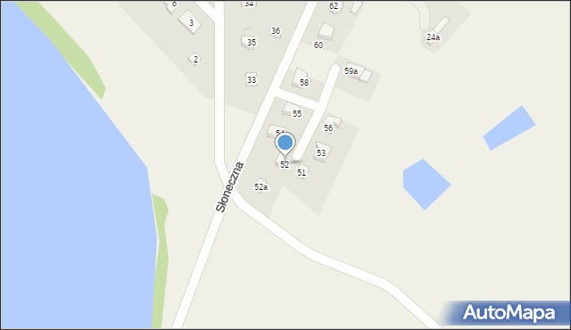 Siwiałka, Osiedle Letnisko, 52, mapa Siwiałka