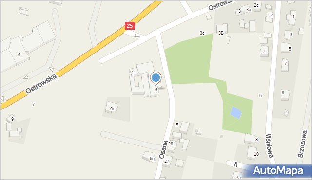 Skalmierzyce, Osada, 6, mapa Skalmierzyce