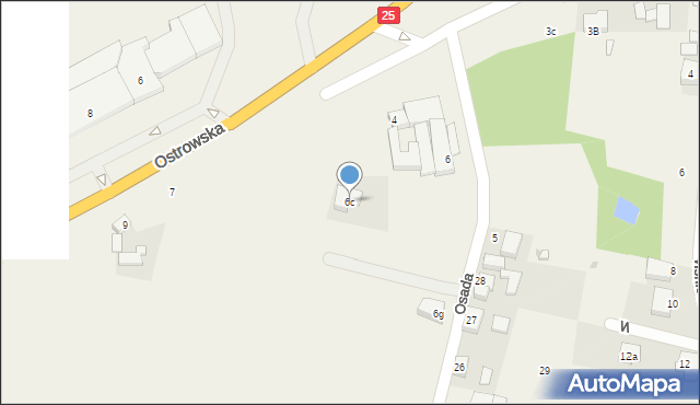 Skalmierzyce, Osada, 6c, mapa Skalmierzyce