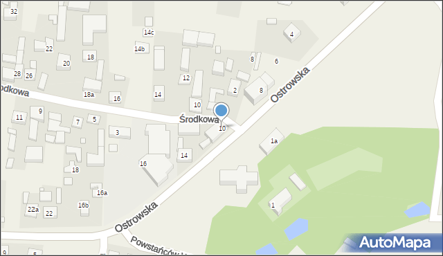 Skalmierzyce, Ostrowska, 10, mapa Skalmierzyce