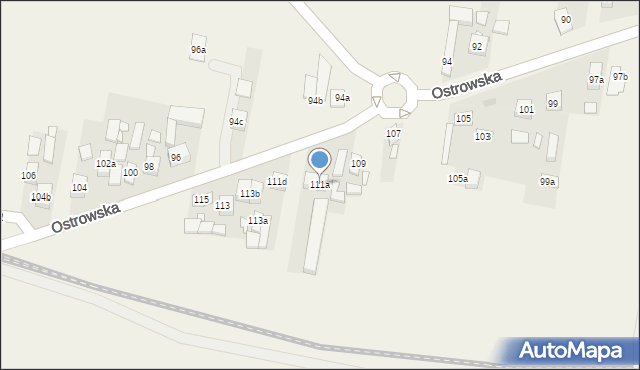 Skalmierzyce, Ostrowska, 111a, mapa Skalmierzyce