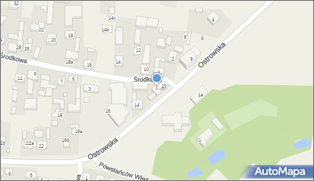 Skalmierzyce, Ostrowska, 12, mapa Skalmierzyce