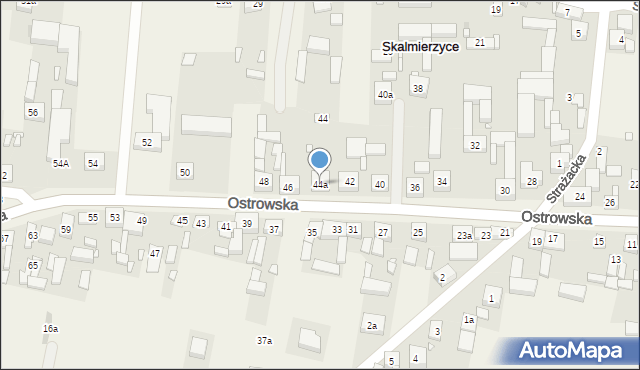 Skalmierzyce, Ostrowska, 44a, mapa Skalmierzyce