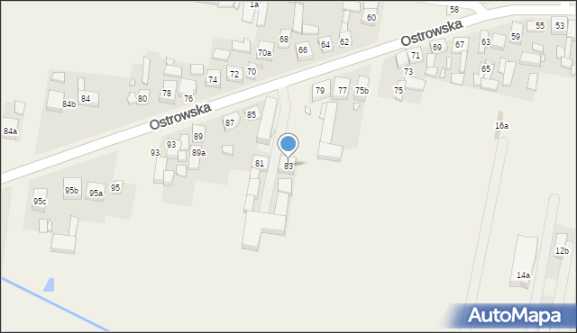 Skalmierzyce, Ostrowska, 83, mapa Skalmierzyce