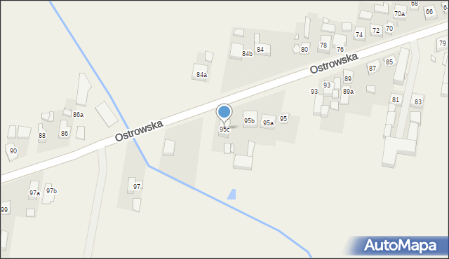 Skalmierzyce, Ostrowska, 95c, mapa Skalmierzyce