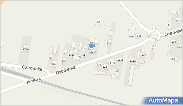 Skalmierzyce, Ostrowska, 96, mapa Skalmierzyce
