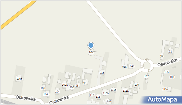 Skalmierzyce, Ostrowska, 96a, mapa Skalmierzyce