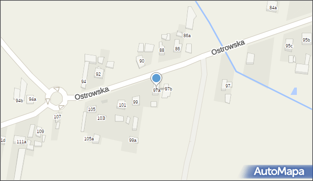 Skalmierzyce, Ostrowska, 97a, mapa Skalmierzyce