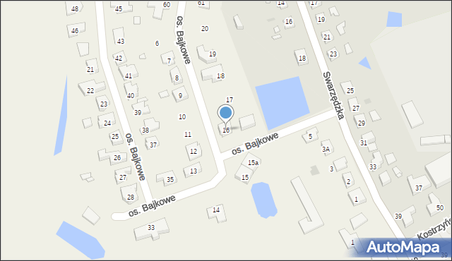 Skiereszewo, Osiedle Bajkowe, 16, mapa Skiereszewo