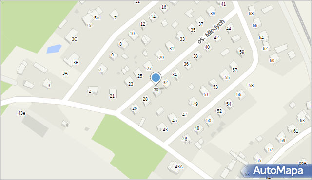 Śliwice, Osiedle Młodych, 30, mapa Śliwice