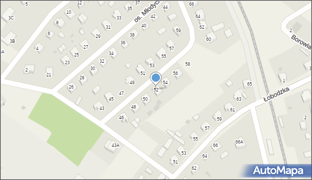 Śliwice, Osiedle Młodych, 52, mapa Śliwice