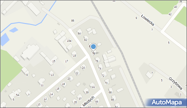 Śliwice, Osiedle Młodych, 78, mapa Śliwice