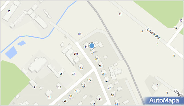 Śliwice, Osiedle Młodych, 82, mapa Śliwice