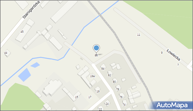 Śliwice, Osiedle Młodych, 86, mapa Śliwice