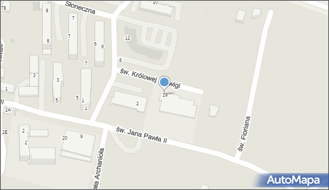 Słomniki, Osiedle Świerczewskiego-Waltera Karola, gen., 19, mapa Słomniki