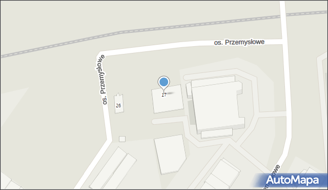 Słubice, Osiedle Przemysłowe, 17, mapa Słubice