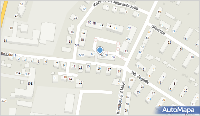 Słubice, Osiedle Świerkowe, 7G, mapa Słubice