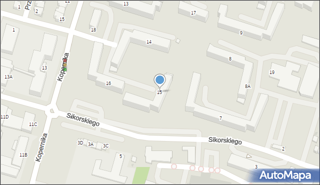 Słupca, Osiedle Niepodległości, 15, mapa Słupca