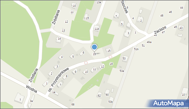 Smardzewice, Osiedle Przystopniowe, 13, mapa Smardzewice