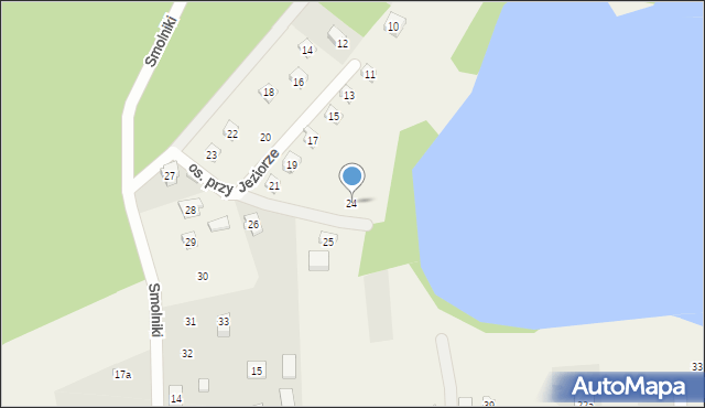 Smolniki, Osiedle przy Jeziorze, 24, mapa Smolniki