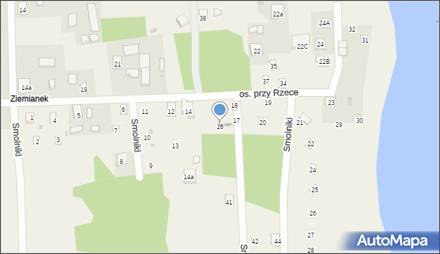 Smolniki, Osiedle przy Rzece, 16, mapa Smolniki